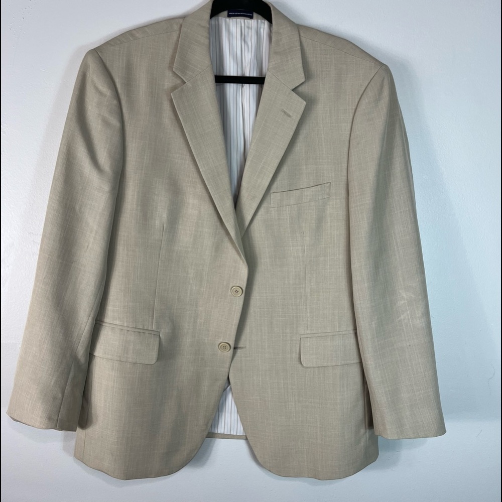 Stafford Essentials Men's 44R Tan Sport Coat